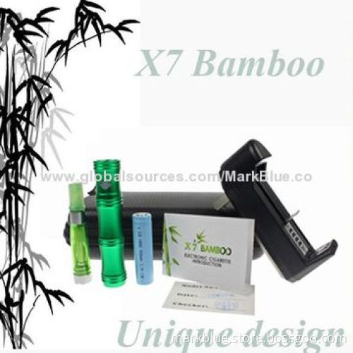 Hot Selling X7 Variable Voltage Clearomizer Tank System Kit, Easy to Refill, Bamboo Unique Design